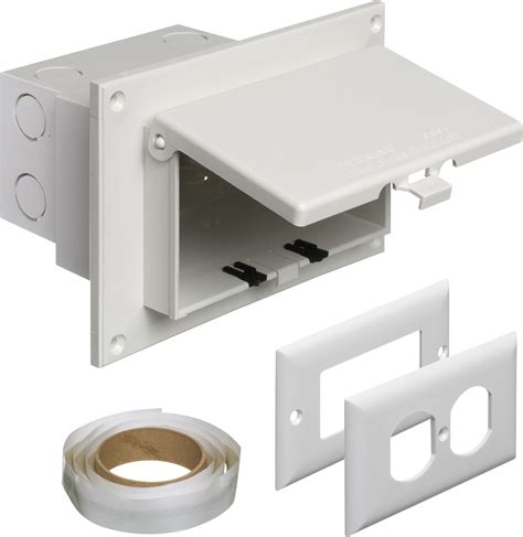 arlington electrical outlet boxes|recessed exterior electrical boxes.